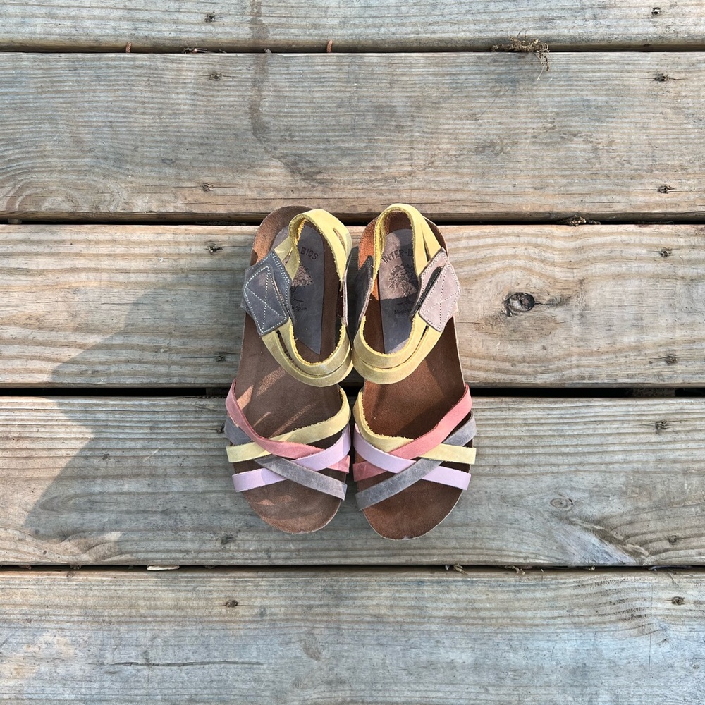 Inter-Bios multi colored leather sandal